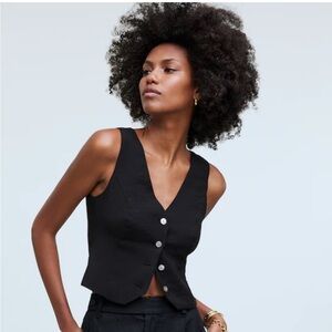 Madewell Katrina Crop Vest Top in Softdrape